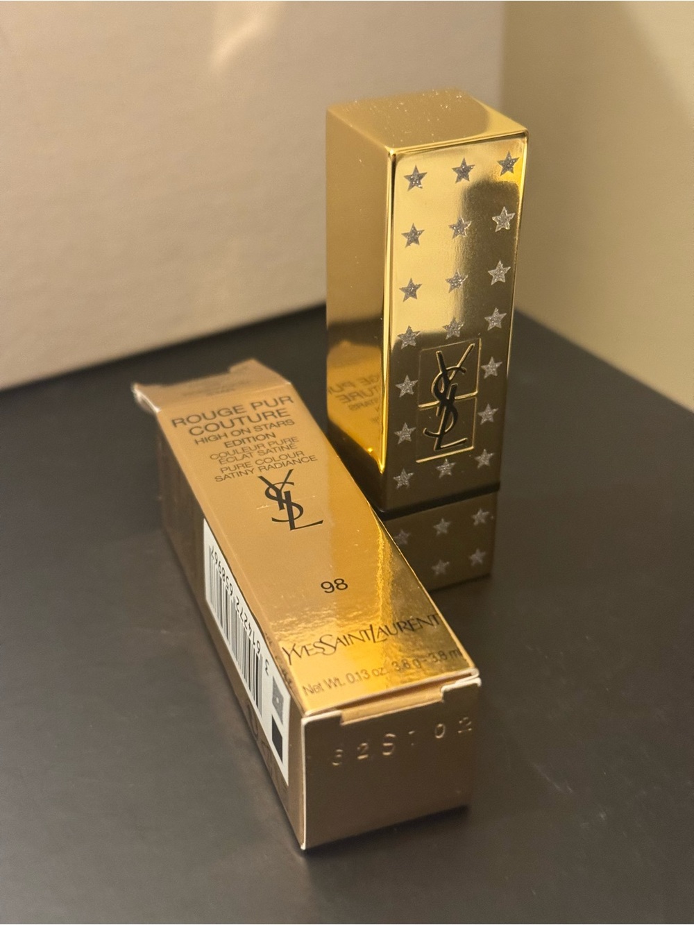 BNIB YSL Rouge Pur Couture 2019 High On Stars 98 Rosewood Star - Collector - Picture 5 of 15